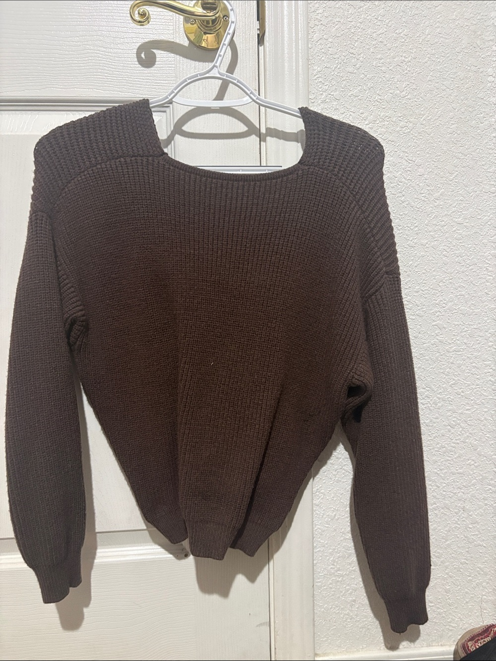 Women's Classic Crewneck Sweater - Brown